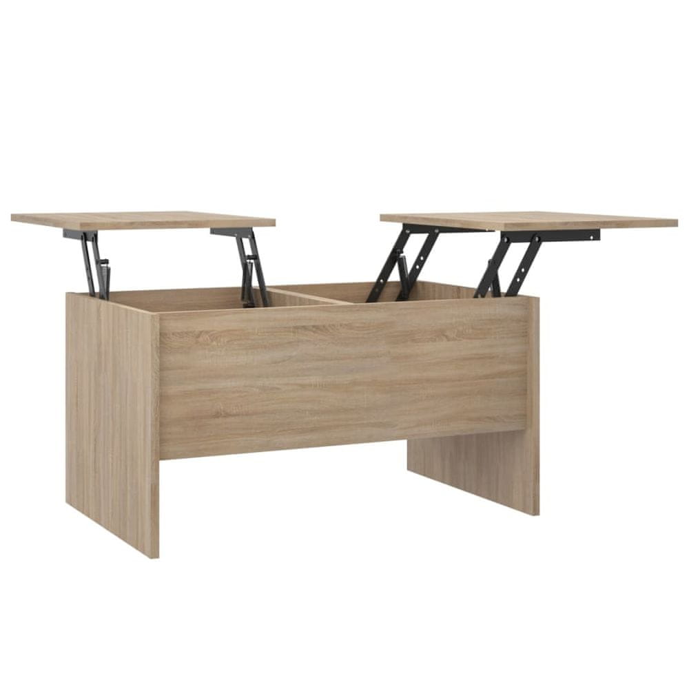 Vidaxl Konferenčný stolík dub sonoma 80x50x42,5 cm spracované drevo